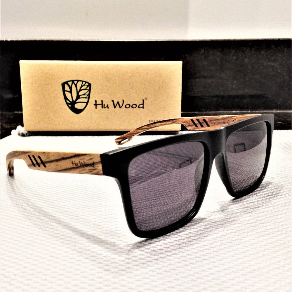 Hu Wood Vintage Frame Sunglasses